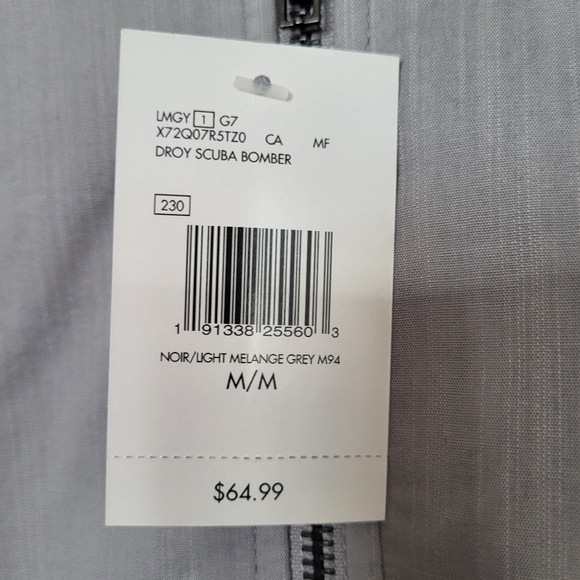Guess Droy Scuba Bomber Two Toned Grey Jacket NWT - Picture 13 of 13